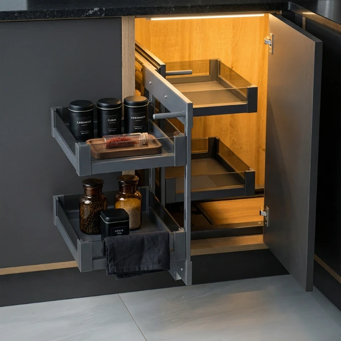 JAIPUR Pull-Out Magic Corner Basket