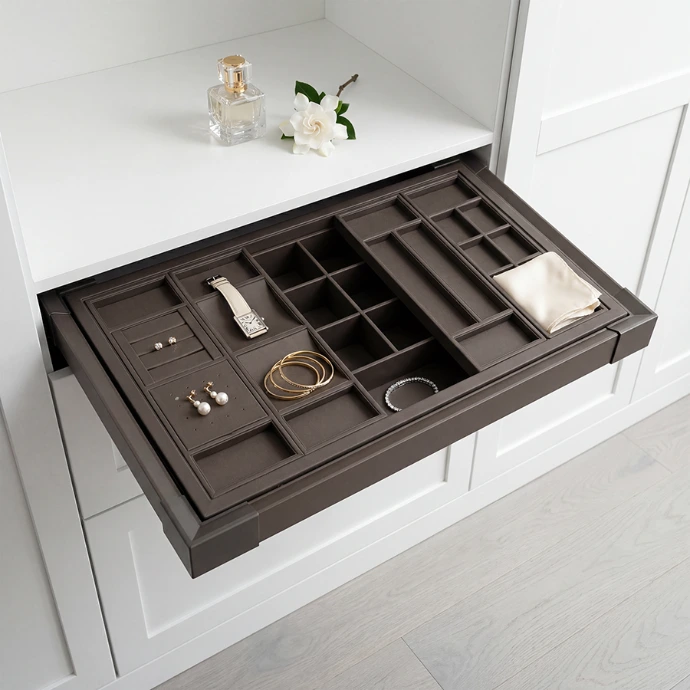 DUBAI Pull-Out Jewelry Organizer w/Hidden Tray