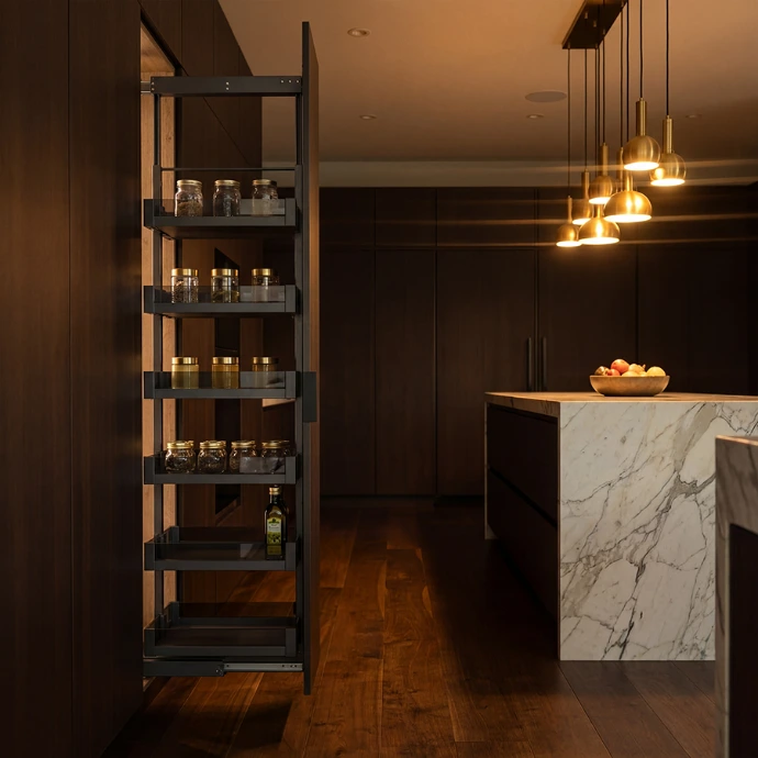 AGRA Pull-Out Pantry Cabinet 6-Tier Unit