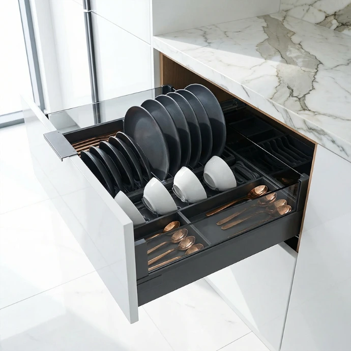 BARI Pull-Out Drawer Organizer