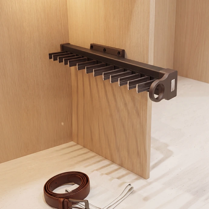 SIPOO Pull-Out Belt & Tie Rack