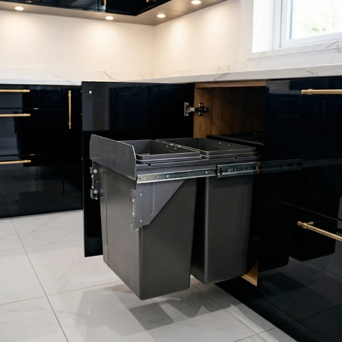 PISA Pull-Out Double Waste Bins
