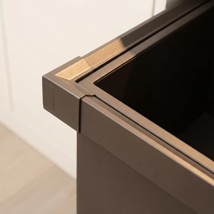 WARSAW Pull-Out Leather Drawer Basket