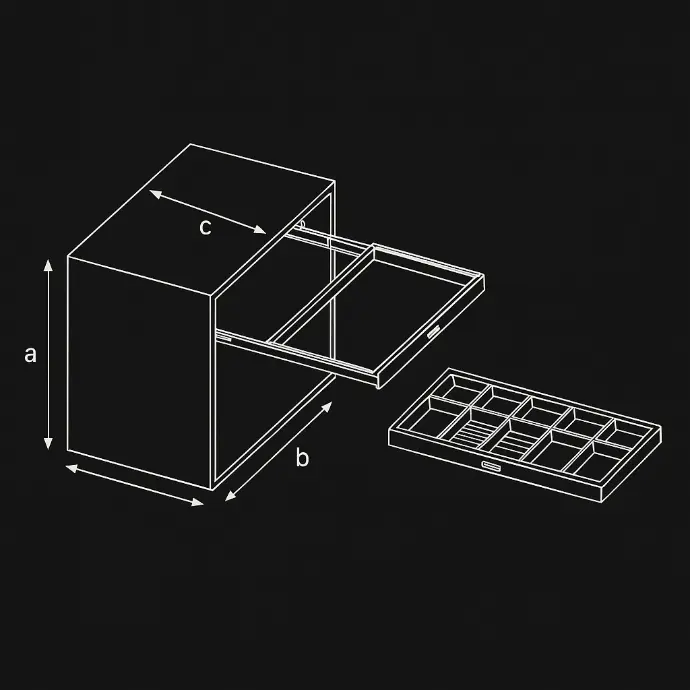 CANMORE Leather Jewelry Organizer Tray