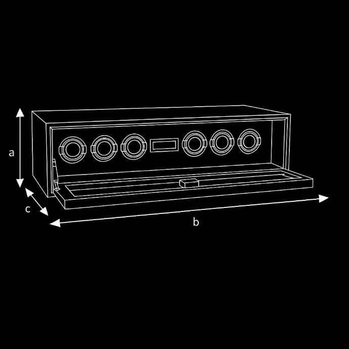 NAPLES 6pc Lockable Watch Winder