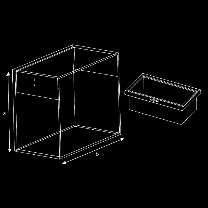 WARSAW Pull-Out Leather Drawer Basket