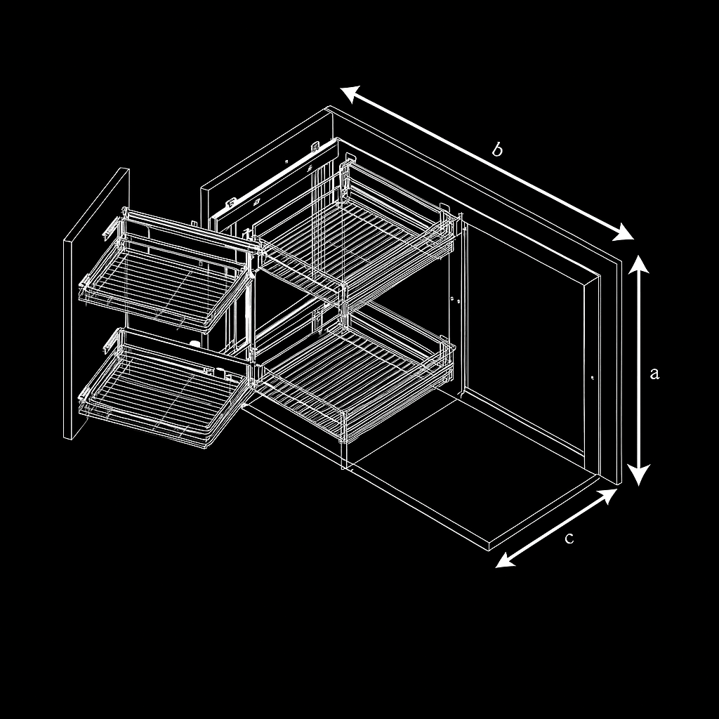 MAIA Pull-Out Magic Corner Basket