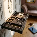 CANMORE Pull-OUT Leather Jewelry Organizer Tray4.webp
