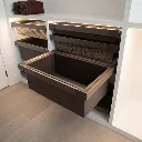 WARSAW Pull-Out Leather Drawer Basket.webp