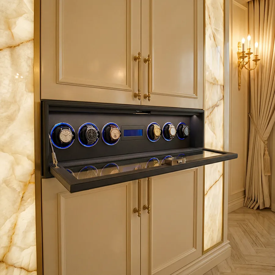 NAPLES 6pc Lockable Watch Winder2.webp