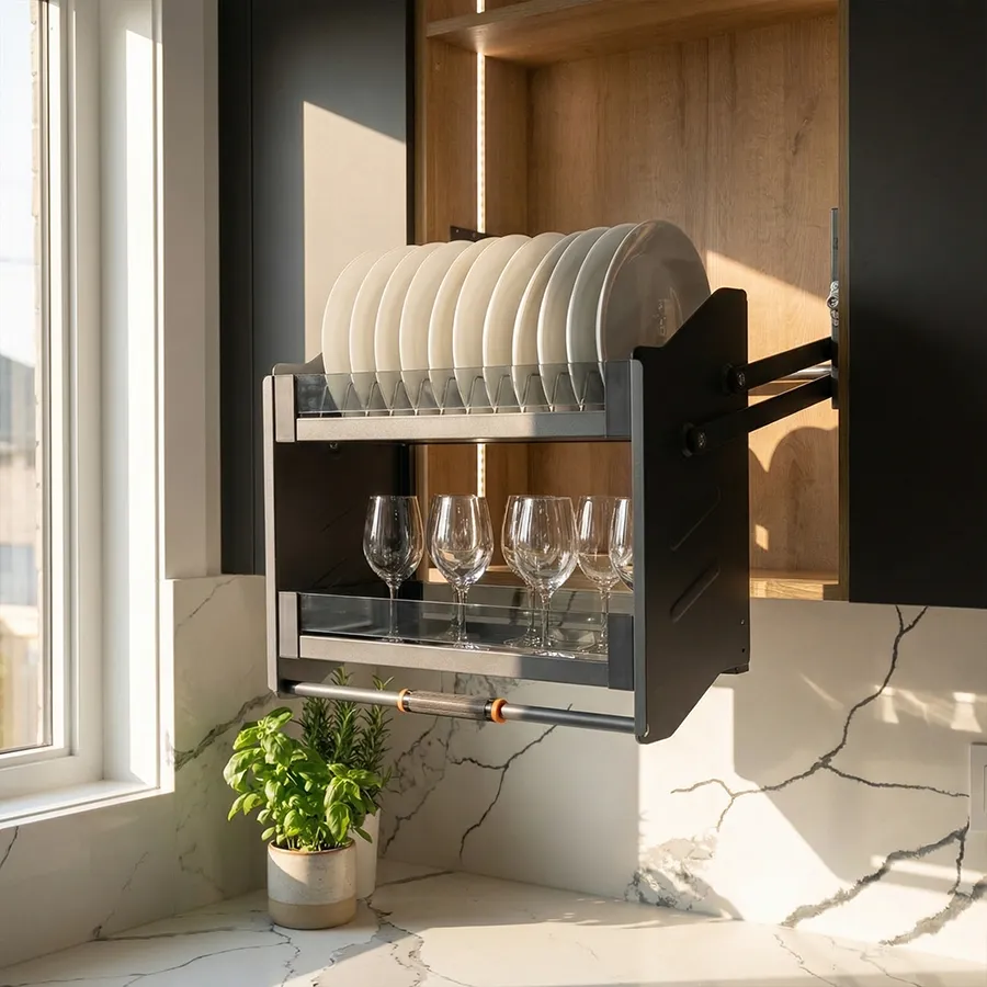 [G20114B] LISBON Pull-Down Cabinet Organizer (30 Inches)