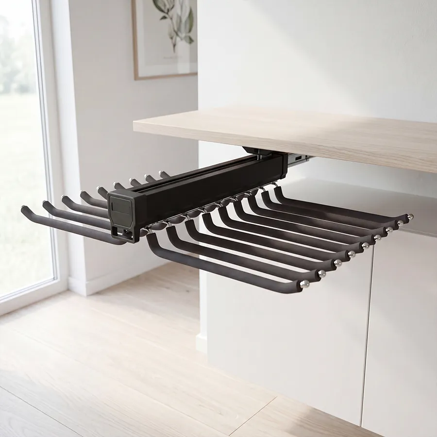 [G1401-1] CAPE Pull-Out Double Trousers Hanger