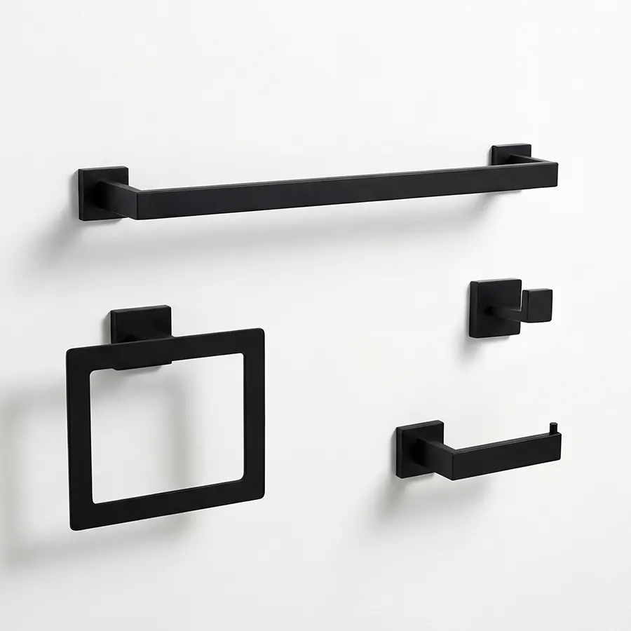Omega 4pc Bathset (Matte Black)
