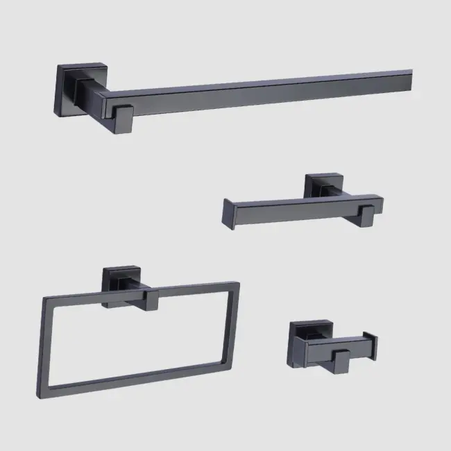 Sydney 4pc Bathset (Matte Black)