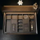 CANMORE Pull-Out Leather Jewelry Organizer Tray